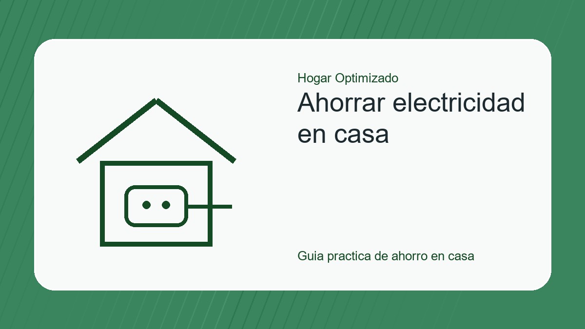 Casa con enchufe para representar consejos de ahorro electrico en el hogar