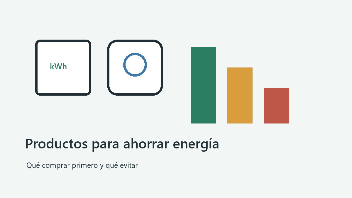 Kit de productos para ahorrar energia en casa