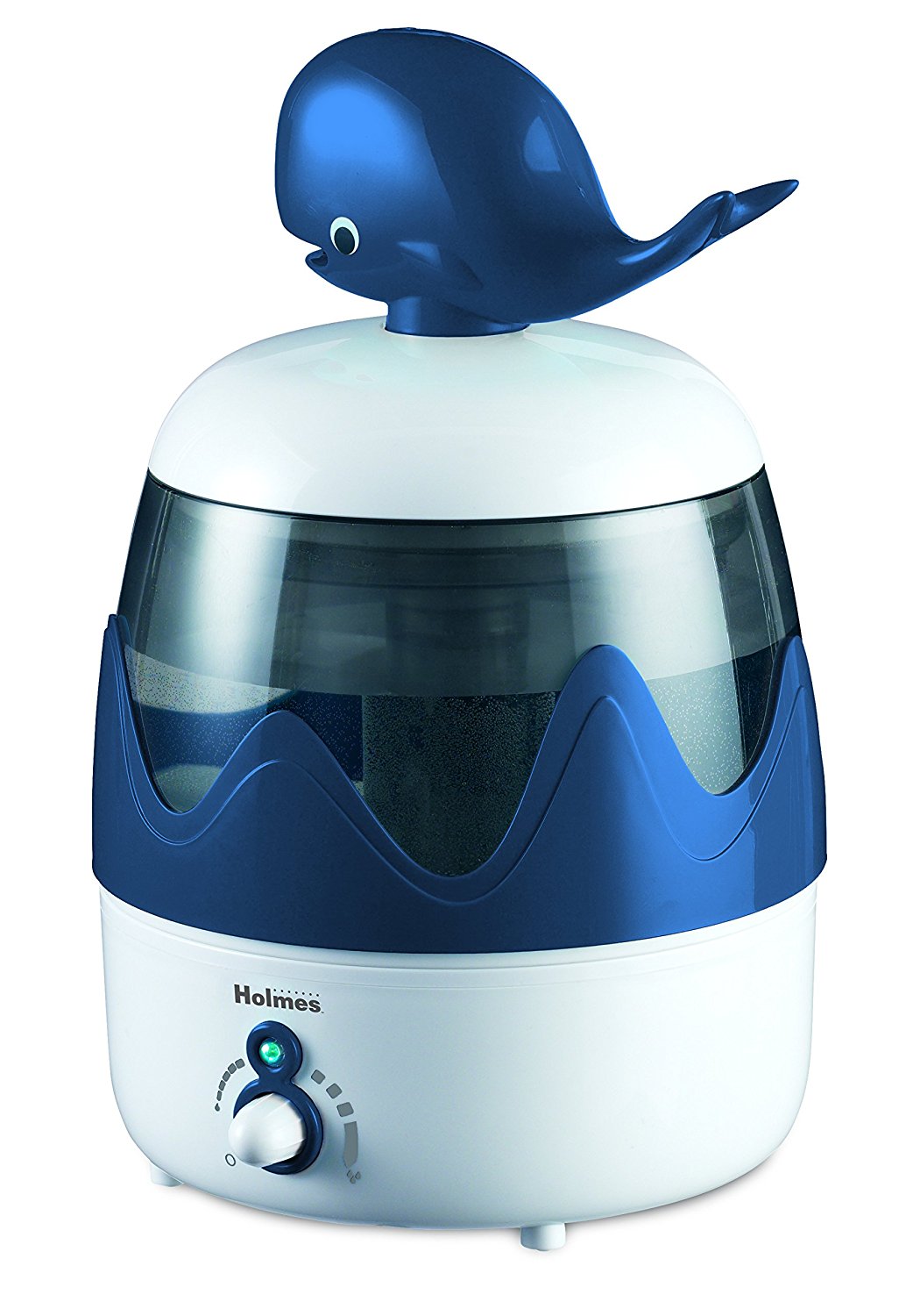 Humidificador eléctrico expulsando vapor para calcular consumo