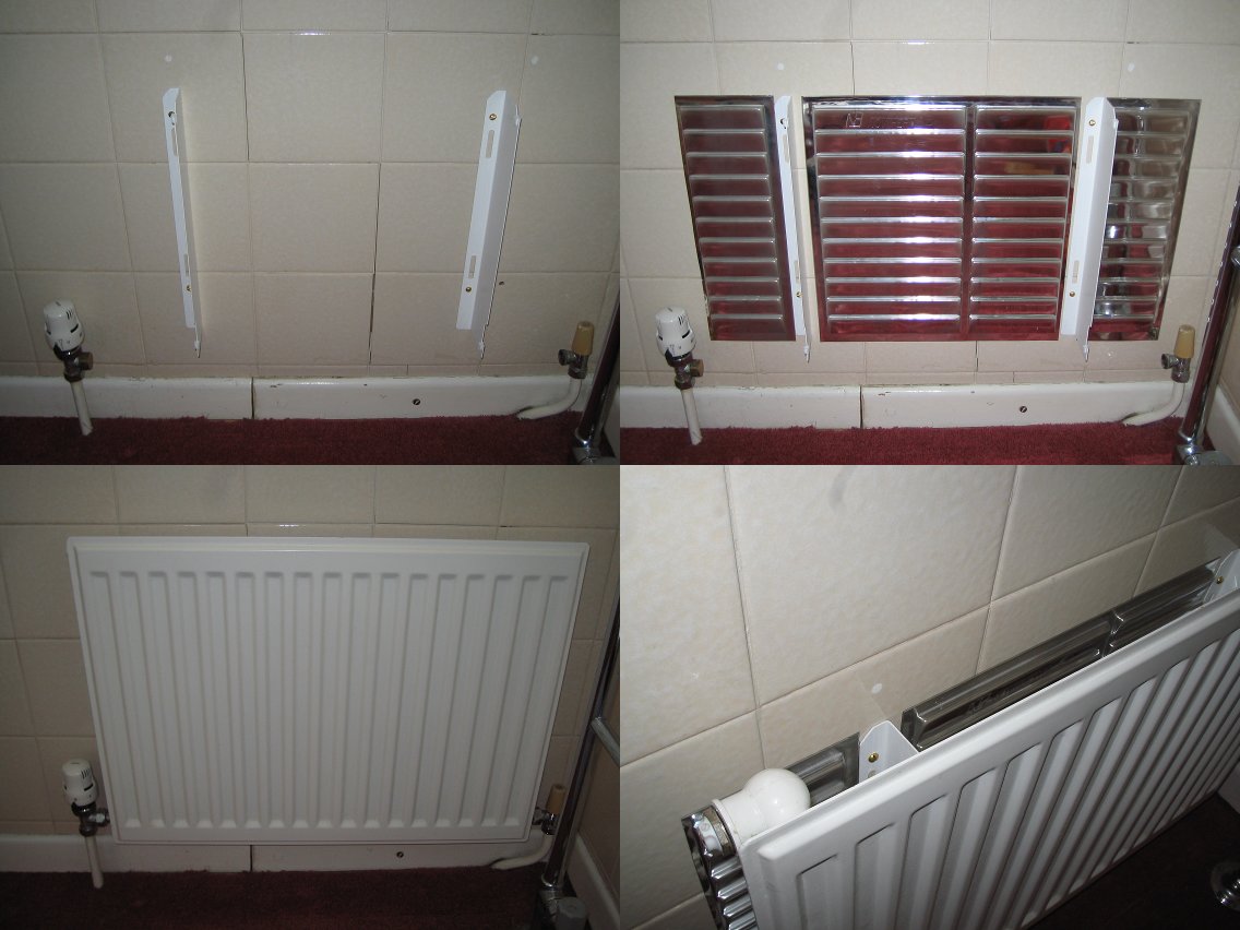 Instalación de panel reflectante detrás de un radiador para reducir pérdidas de calor